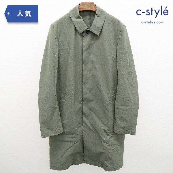 ATTACHMENT Co 2way ストレッチタフタ ステンカラーコート 3 オリーブ
