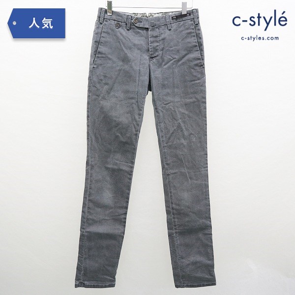PT01 スーパースリムフィット ストレッチ パンツ 42 グレー ボタンフライ