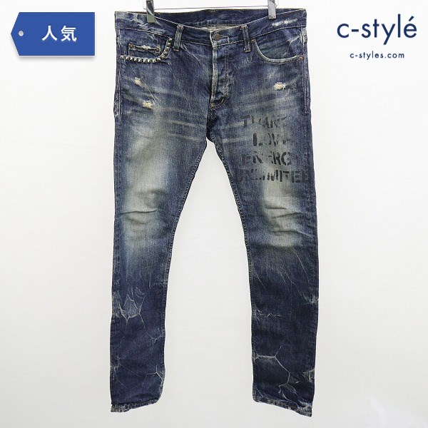 HYSTERIC GLAMOUR ヒステリックグラマー スタッズデニムパンツ M インディゴ