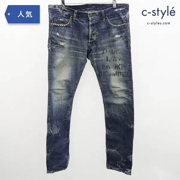 HYSTERIC GLAMOUR ヒステリックグラマー スタッズデニムパンツ M インディゴ