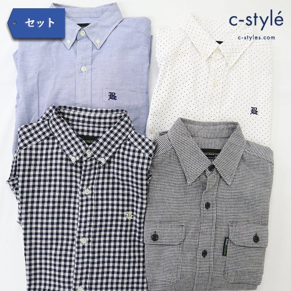 Back Channel バックチャンネル 半袖シャツ×1 + 長袖シャツ×3 Mサイズ 計4点