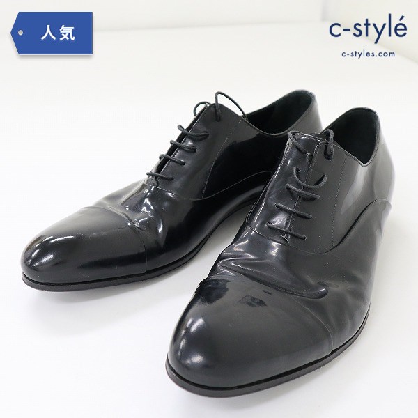 GIORGIO ARMANI ジョルジオアルマーニ ドレスシューズ 42・1/2 ブラック 牛革