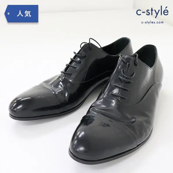 GIORGIO ARMANI ジョルジオアルマーニ ドレスシューズ 42・1/2 ブラック 牛革