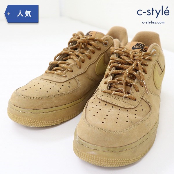 NIKE ナイキ AIR FORCE 1 07 WB FLAX スニーカー 28cm ブラウン CJ9179-200