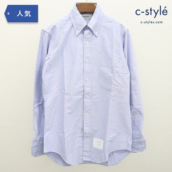 THOM BROWNE トムブラウン ボタンダウンシャツ 2 ブルー 綿 USA製