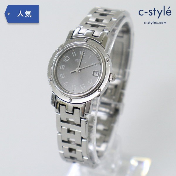 HERMES エルメス クリッパー (3758/2) 腕時計 シルバー レディース クォーツ