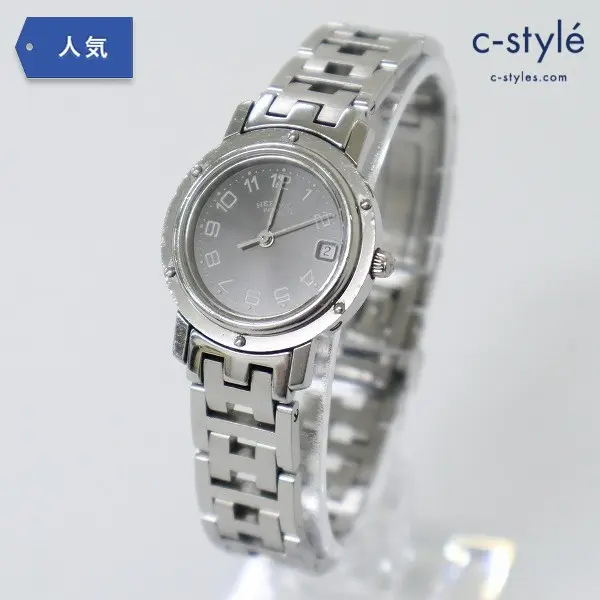 HERMES エルメス クリッパー (3758/2) 腕時計 シルバー レディース クォーツ