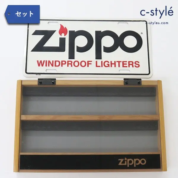 ZIPPO ジッポー コレクションケース 収納ケース 収納BOX + ナンバープレート