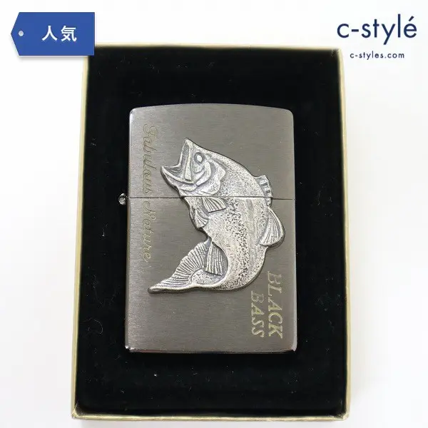 ZIPPO ジッポー BLACK BASS ライター ブラックシルバー ブラックバス 喫煙具