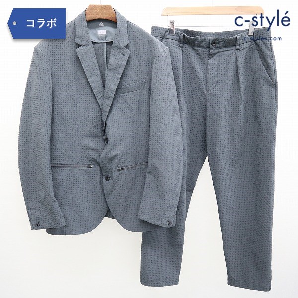 adidas × ISETAN シアサッカー ICON スーツ セットアップ L グレー 2B