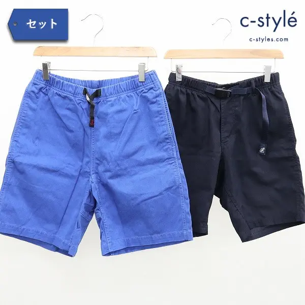 GRAMICCI グラミチ クライミングショーツ パンツ ブルー 別注 SOLOTEX ブラック M ショート ハーフ Gショーツ