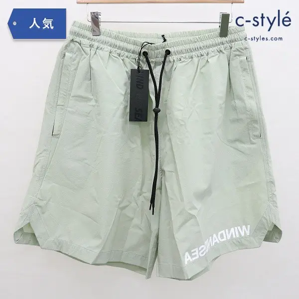 WIND AND SEA ウィンダンシー WDS NYLON SHORTS L グリーン系 ナイロン パンツ 短パン WDS-20S2-PT-01