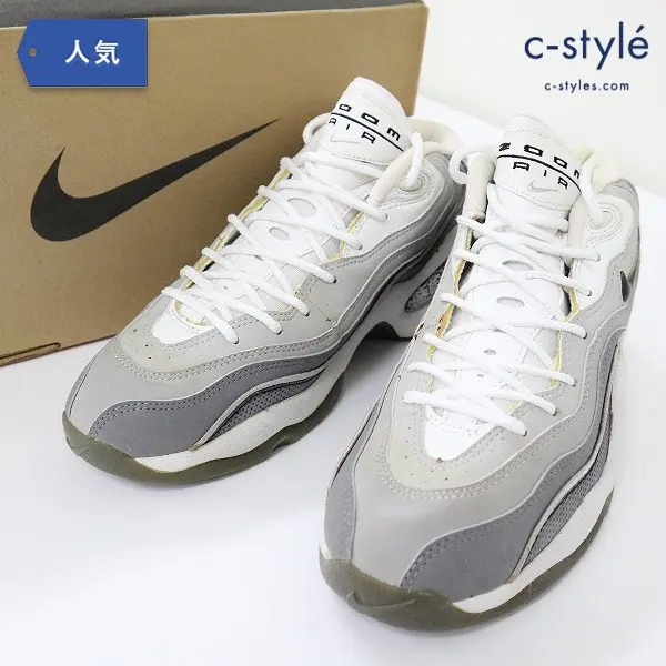 NIKE ナイキ AIR ZOOM FLIGHT 96 BLACK/BLACK-METALLIC SILVER 加水分解品 27.5cm グレー系 130312-001