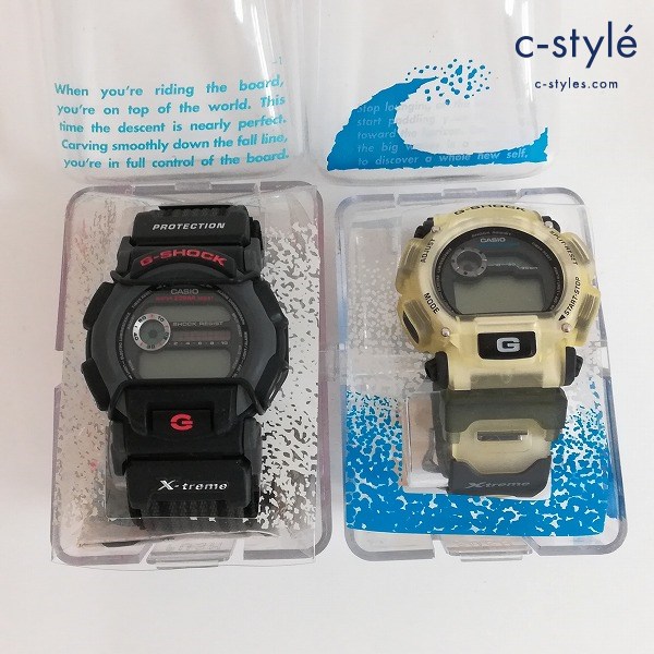 CASIO G-SHOCK ジーショック X-treme エクストリーム DW-900XS-7T クリア DW-003X-1T ブラック 時計