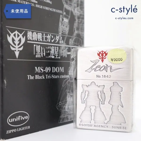 ZIPPO 機動戦士ガンダム 黒い三連星Ver. ZEON No.781 MS-09 DOM The Black Tri-Stars custom シルバー
