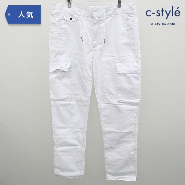 EMPORIO ARMANI エンポリオアルマーニ カーゴパンツ USA36 ホワイト 綿100