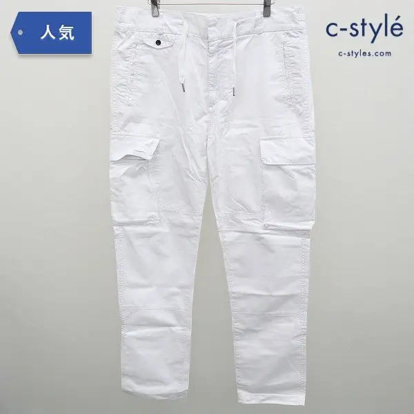 EMPORIO ARMANI エンポリオアルマーニ カーゴパンツ USA36 ホワイト 綿100