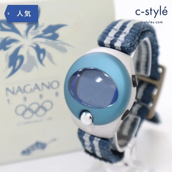 SEIKO セイコー ALBA SPOON NAGANO[ OLYMPIC MODEL 1st 限定モデル 腕時計 ブルー 長野オリンピック