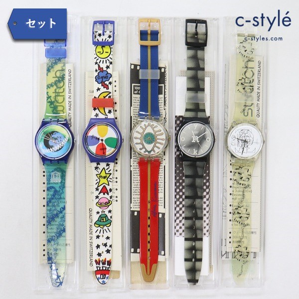 SWATCH スウォッチ 腕時計 GZ153 / GN131 / GK208 / GB168 / 100YEARS OF CINEMA AKIRA KUROSAWA 5点