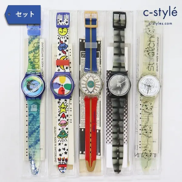 SWATCH スウォッチ 腕時計 GZ153 / GN131 / GK208 / GB168 / 100YEARS OF CINEMA AKIRA KUROSAWA 5点