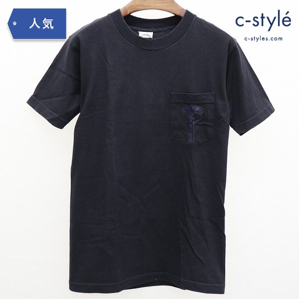 CHROME HEARTS クロムハーツ Tシャツ クロスプリント S ブラック USA製 コットン ポケット