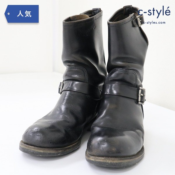 RED WING レッドウィング エンジニアブーツ 9・1/2 D ブラック 2268 PT91 レザーブーツ Made in USA