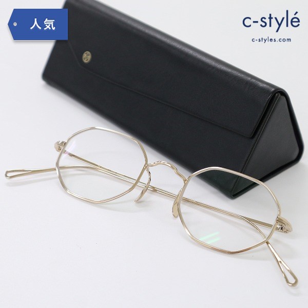 ayame アヤメ OCTA 眼鏡 45□23 シャンパンゴールド チタニウム