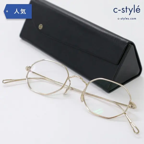 ayame アヤメ OCTA 眼鏡 45□23 シャンパンゴールド チタニウム