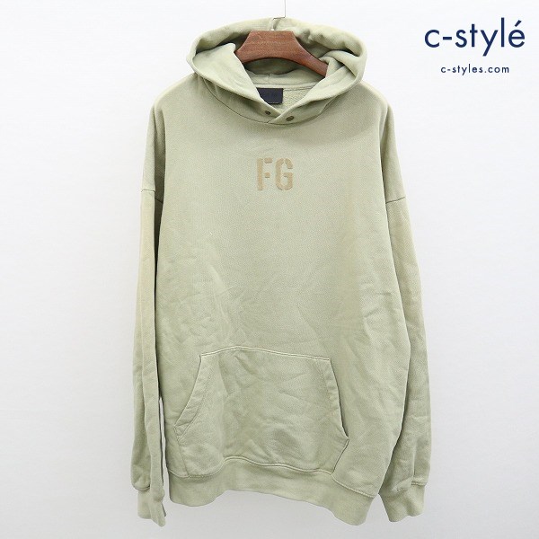 FEAR OF GOD フィアオブゴッド FG ロゴ パーカー Hoodie M グリーン系