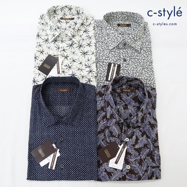 ARAMIS アラミス 半袖シャツ ボタンシャツ Lサイズ 日本製 ポリエステル コットン 総柄 パターン 4点