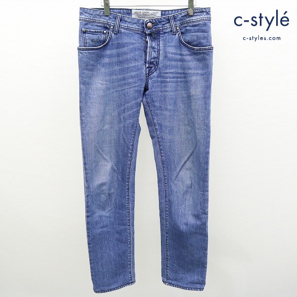 JACOB COHEN ヤコブコーエン デニムパンツ 32 インディゴ ジーンズ ボタンフライ 622