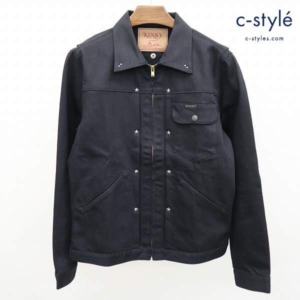 HYSTERIC GLAMOUR ヒステリックグラマー 18ss スタースタッズ ストレッチ デニムジャケット M ブラック