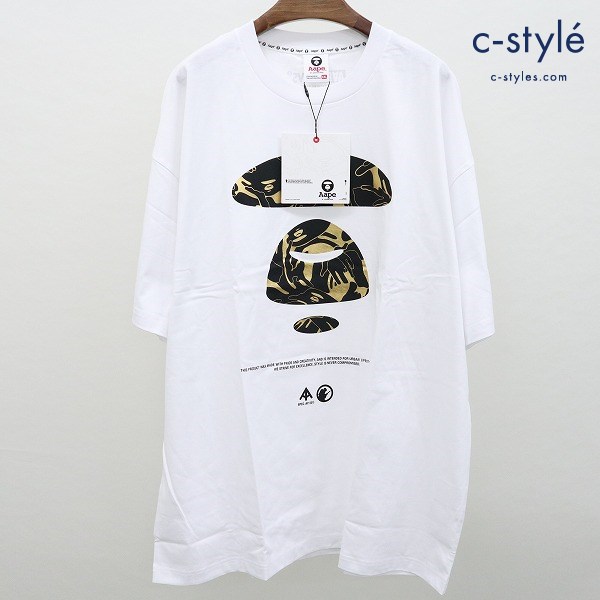 A BATHING APE ア・ベイシング・エイプ AAPE UNVS Tシャツ XXL クルーネック コットン100