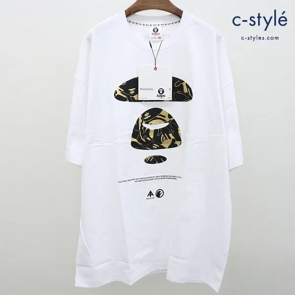 A BATHING APE ア・ベイシング・エイプ AAPE UNVS Tシャツ XXL クルーネック コットン100