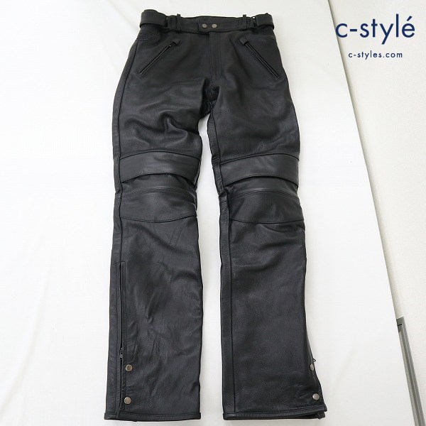 DEGNER デグナー レザーパンツ L ブラック 牛革 バイカーパンツ