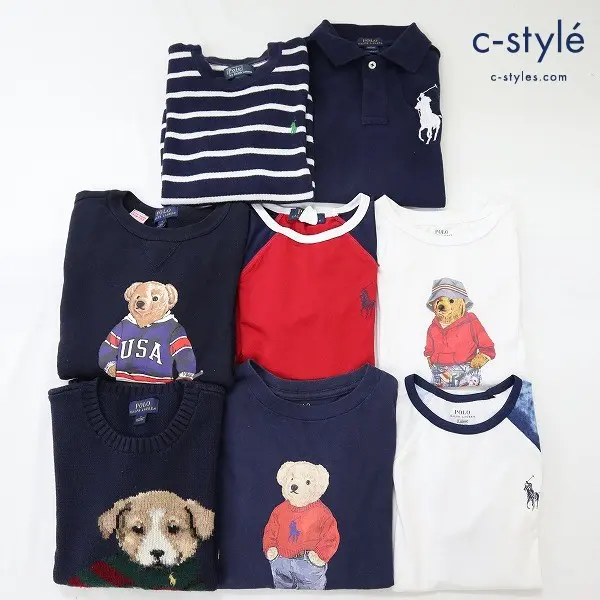 POLO RALPH LAUREN ポロラルフローレン Tシャツ トレーナー ポロシャツ 他 半袖 長袖 7 130/64 計8点