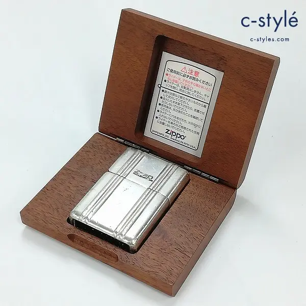 Zippo × ZERO HALLIBURTON ジッポー ゼロハリバートン 木製ケース付き オイルライター