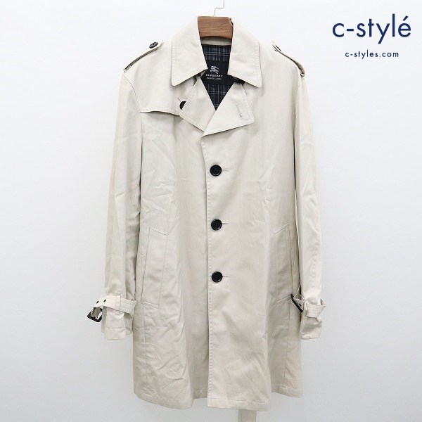 BURBERRY BLACK LABEL トレンチコート L ベージュ D1A63-500-42 綿100 ロングコート センターベント