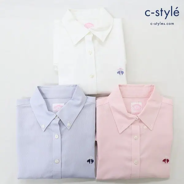 BROOKS BROTHERS ブルックスブラザーズ TAILORED FIT ノンアイロンシャツ 0size. 長袖 レディース 綿100% 3点