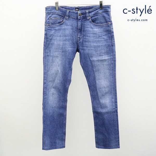 HUGO BOSS ヒューゴボス CASHMERE-TOUCH DENIM ストレッチスキニーデニム 31/32 インディゴ ジーンズ