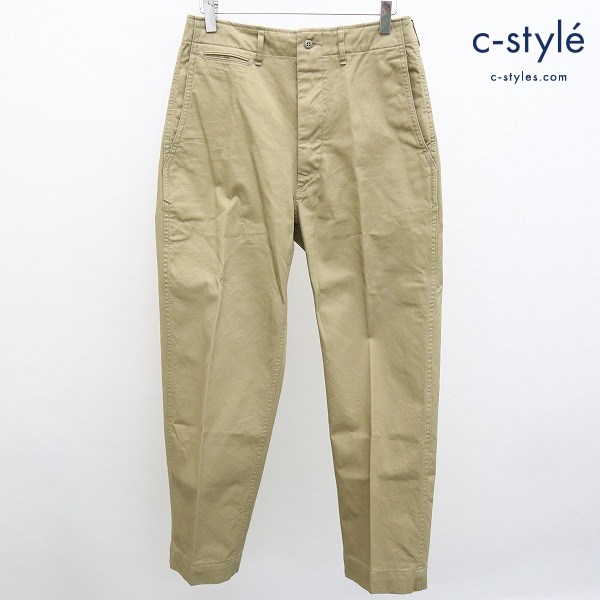 ANATOMICA アナトミカ チノパンツ 30 ベージュ コットンパンツ 53-000-04 日本製 綿100 ボタンフライ