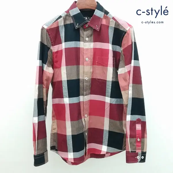 BLACK LABEL CRESTBRIDGE 長袖シャツ size2 マルチカラー チェック柄 ボタンダウン 綿100 51M10-309-45