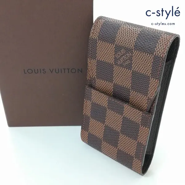 LOUIS VUITTON ルイヴィトン ダミエ シガレットケース ブラウン タバコケース 喫煙グッズ フランス製