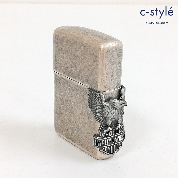 ZIPPO ジッポー 1996年製 HARLEY DAVIDSON サイドウイング 立体メタル ハーレーダビッドソン