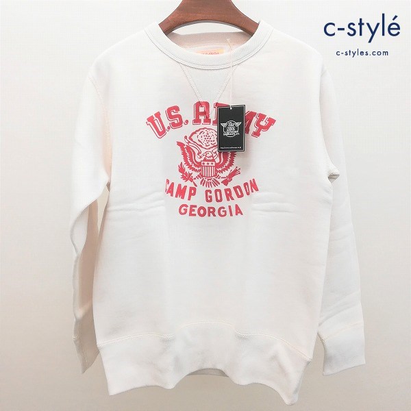 THE REAL McCOY’s ザ リアルマッコイズ ミリタリープリント スウェットシャツ S ミルク MC20121 日本製