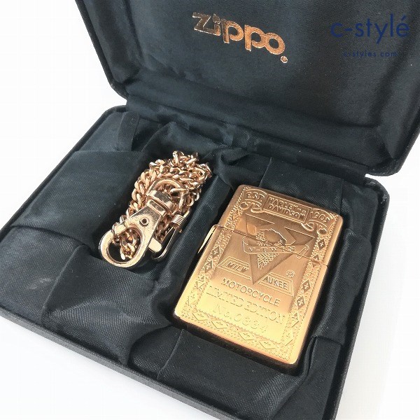 ZIPPO ジッポー HARLEY-DAVIDSON LIMITED EDITION ゴールド 喫煙グッズ ライター ハーレーダビッドソン