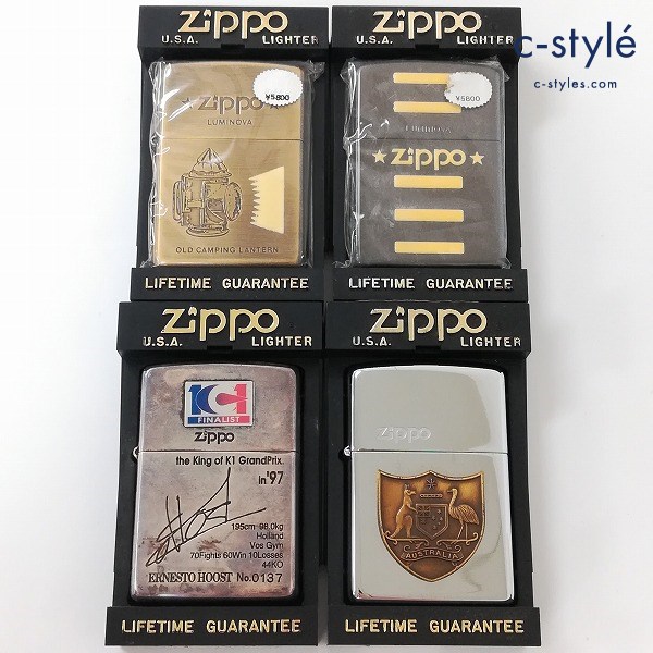 ZIPPO ジッポー オイルライター AUSTRALIA / OLD CAMPING LANTERN / ERNESTO HOOST / 蓄光 計4点