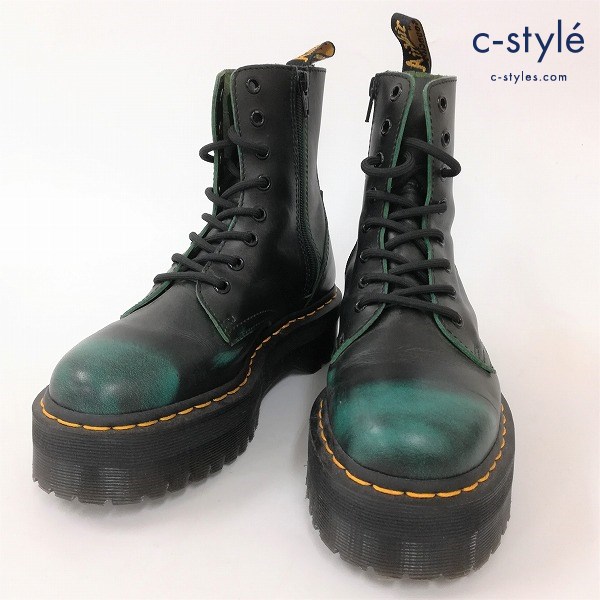 Dr.Martens ドクターマーチン JADON ジェイドン レザーブーツ UK5 グリーン系 8ホール