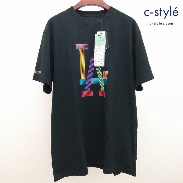 NEW ERA ニューエラ × BTS × MLB Dynamite Los Angeles Dogers T-Shirt XL 半袖 Tシャツ ブラック