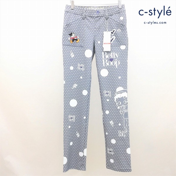 CASTELBAJAC カステルバジャック BETTY BOOP ドットプリントインクジェットパンツ 40 グレー レディース